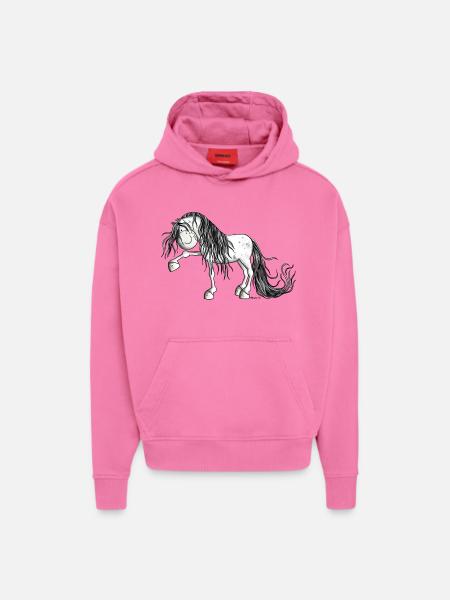 Andalusian Horse - Hoodie- made by SPREAD  - AURA PINK