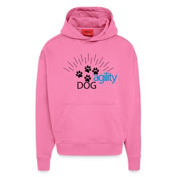 agility - Hoodie- made by SPREAD  - AURA PINK - Vorne - Dylan (187cm)