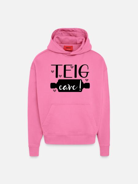 Sayings Baking Dough Roll - Hoodie- made by SPREAD  - AURA PINK