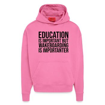 Wakeboard Wakeboard Wakeboard - Hoodie- made by SPREAD  - AURA PINK - Vorne - Dylan (187cm)