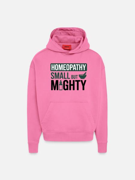 Homeopathy Small But Mighty Professional  - Hoodie- made by SPREAD  - AURA PINK