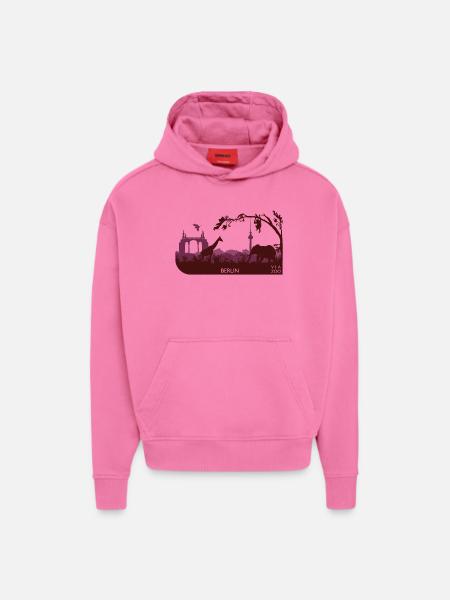 VIA ZOO Red - Hoodie- made by SPREAD  - AURA PINK