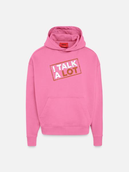 I Talk A Lot 12 - Hoodie- made by SPREAD - AURA PINK