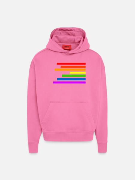 Regenbogen - Hoodie- made by SPREAD - AURA PINK
