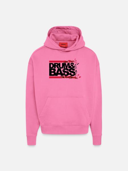 Drum 'n' Bass shattered - Hoodie- made by SPREAD - AURA PINK