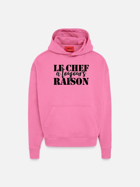 Chef is always right - Hoodie- made by SPREAD  - AURA PINK