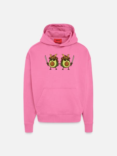 Avocado Samurai 2 - Hoodie- made by SPREAD  - AURA PINK