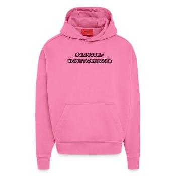 Schützenfest - Hoodie- made by SPREAD  - AURA PINK - Vorne - Dylan (187cm)
