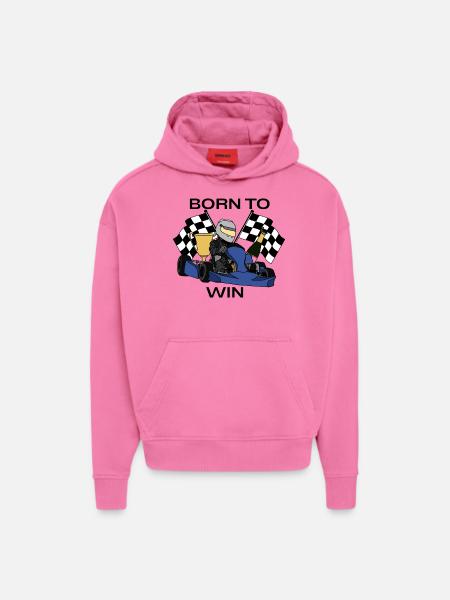Born to Win - Hoodie- made by SPREAD  - AURA PINK