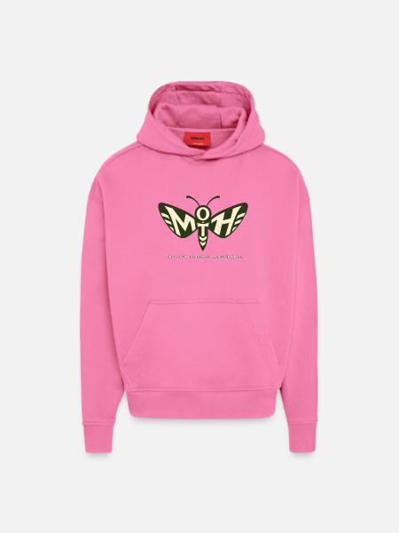 MOTH – The Light Seemed Reasonable - Hoodie- made by SPREAD - AURA PINK