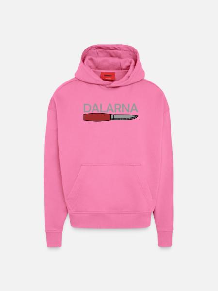 Dalécarlie - Sweat à capuche bio épais oversize fabriqué en UE - AURA PINK