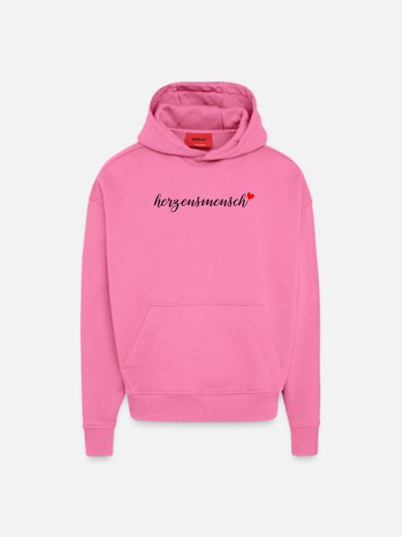 herzensmensch - Hoodie- made by SPREAD - AURA PINK