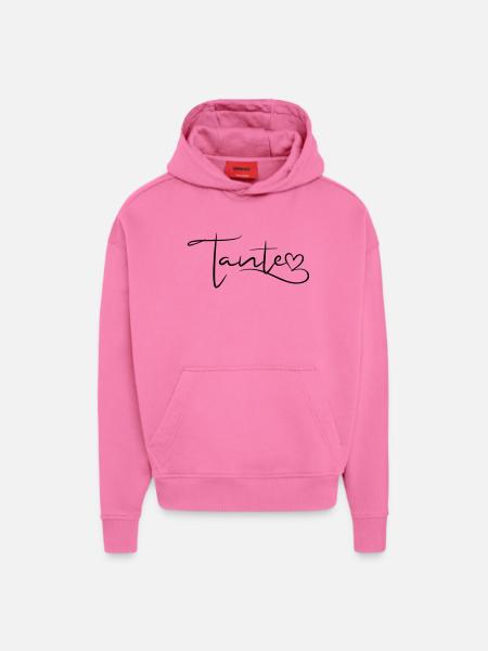 Aunt Font with Heart - Hoodie- made by SPREAD  - AURA PINK