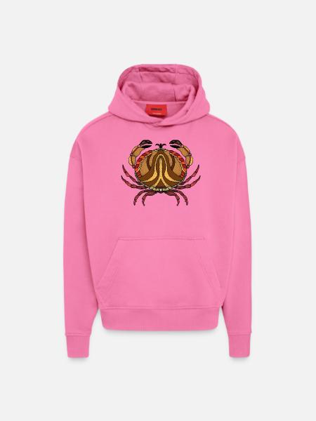 Crab - Hoodie- made by SPREAD  - AURA PINK