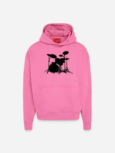 drums - Hoodie- made by SPREAD - AURA PINK