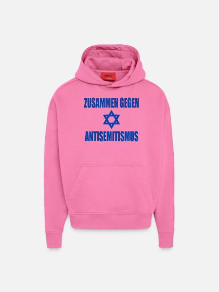 zusammen gegen antisemitismus - Hoodie- made by SPREAD - AURA PINK