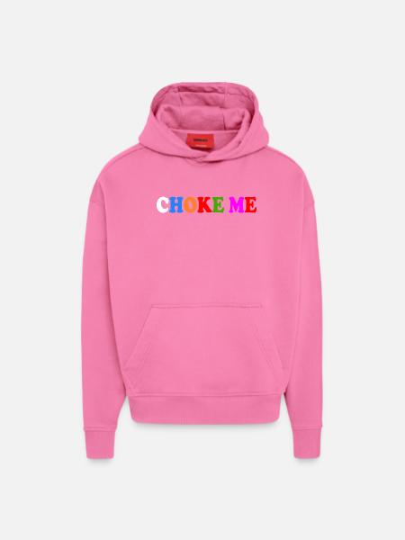 Choke me - Hoodie- made by SPREAD  - AURA PINK
