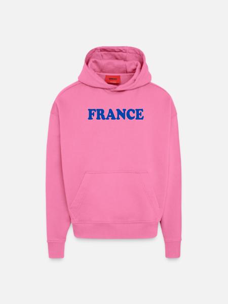 France - Hoodie- made by SPREAD  - AURA PINK