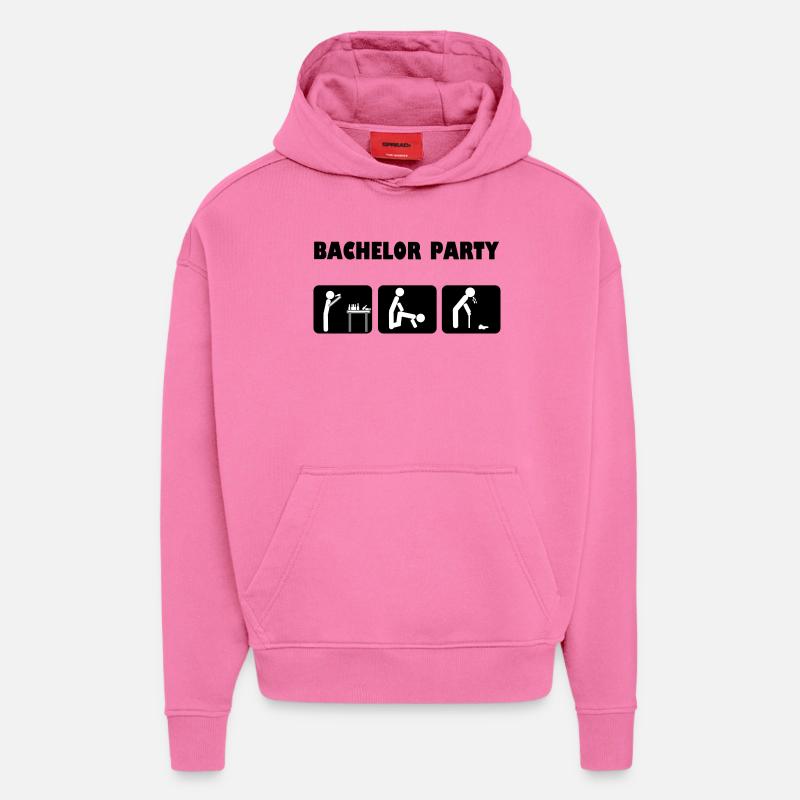 Bachelor celebration - Hoodie- made by SPREAD  - AURA PINK