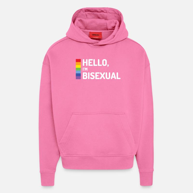 Hallo, ich bin bisexuell - Hoodie- made by SPREAD  - AURA PINK