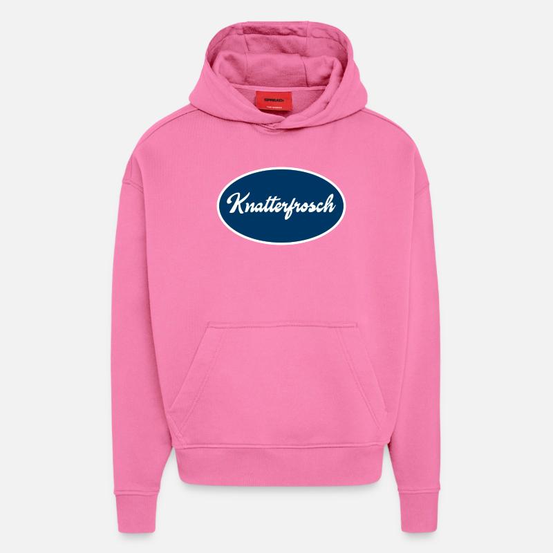 Knatterfrosch Statement Logo - Hoodie- made by SPREAD  - AURA PINK