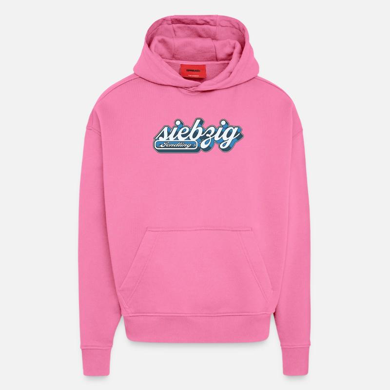 Sendling siebzig Retro München089 Minga 089  - Hoodie- made by SPREAD  - AURA PINK