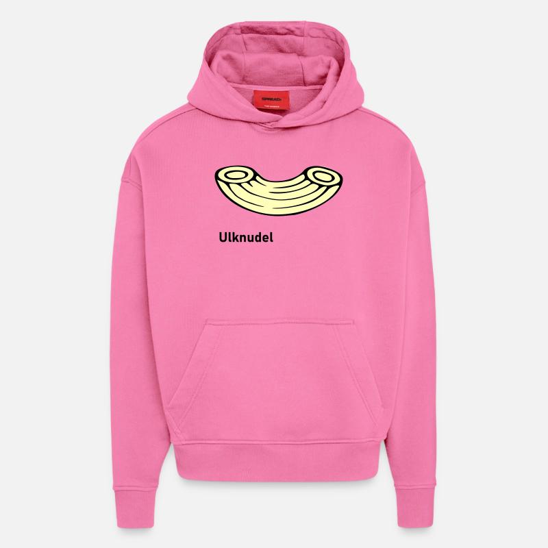Ulknudel - Sweat à capuche bio épais oversize fabriqué en UE - AURA PINK