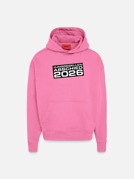 Junggesellenabschied 2026 Jga - Hoodie- made by SPREAD  - AURA PINK