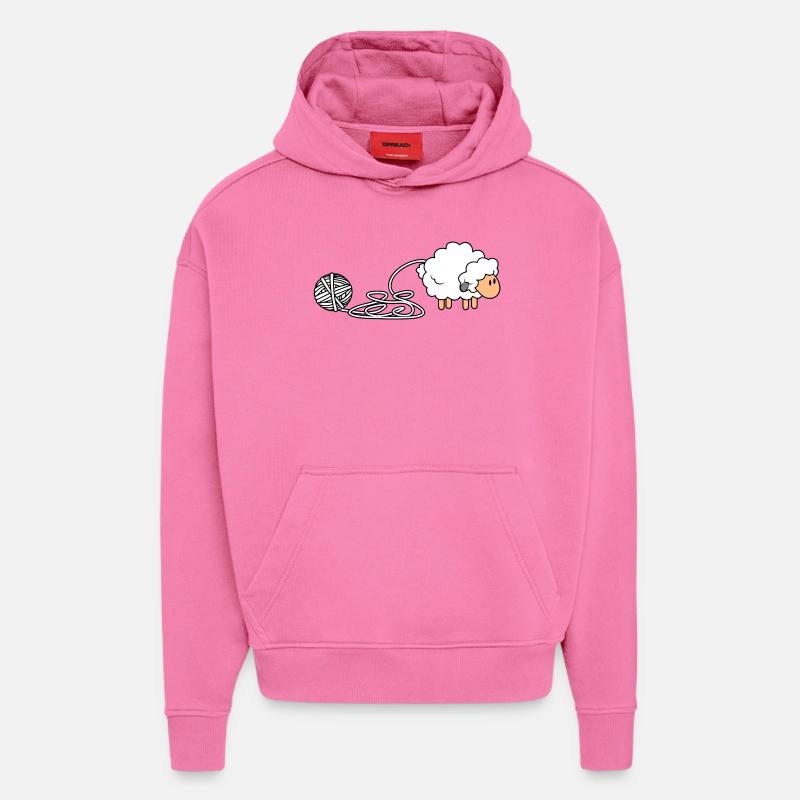 Cozy Sheep Yarn Thema - Hoodie- made by SPREAD  - AURA PINK