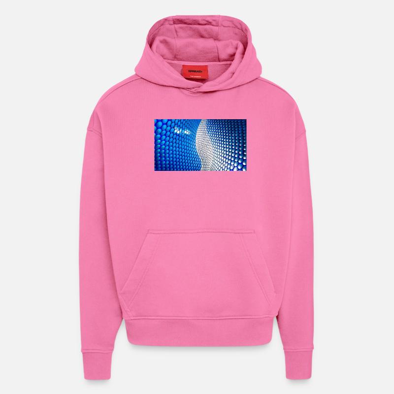 Sommaire de Cobalt Bubblewave - Sweat à capuche bio épais oversize fabriqué en UE - AURA PINK