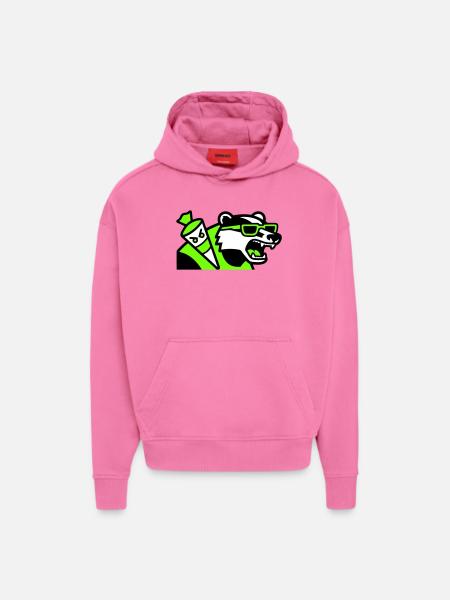 Badger Schoolbag Mascot - Hoodie- made by SPREAD - AURA PINK