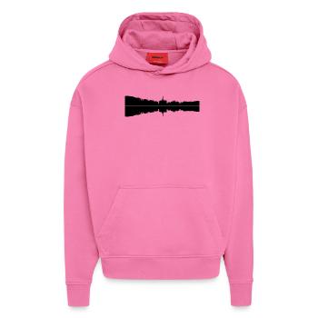 Kassel - Herkules - Hoodie- made by SPREAD  - AURA PINK - Vorne - Dylan (187cm)