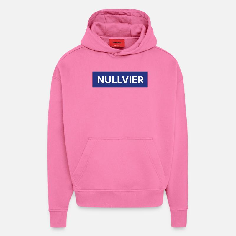 Logo de la boîte Nullvier - Sweat à capuche bio épais oversize fabriqué en UE - AURA PINK