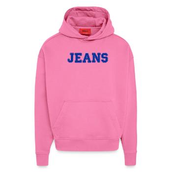 JEANS - Hoodie- made by SPREAD  - AURA PINK - Vorne - Dylan (187cm)