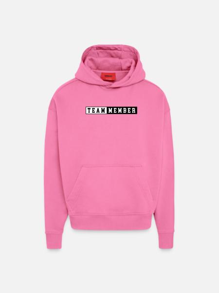 Équipier - Sweat à capuche bio épais oversize fabriqué en UE - AURA PINK