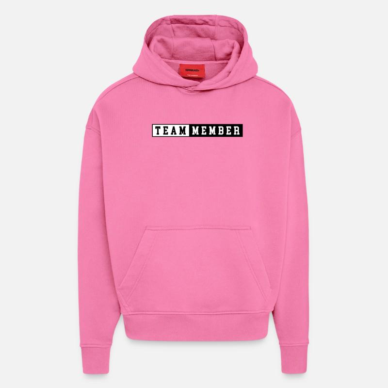 Équipier - Sweat à capuche bio épais oversize fabriqué en UE - AURA PINK