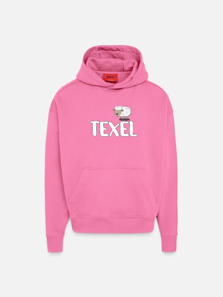 Schaf Texel (bunte Version) - Hoodie- made by SPREAD - AURA PINK