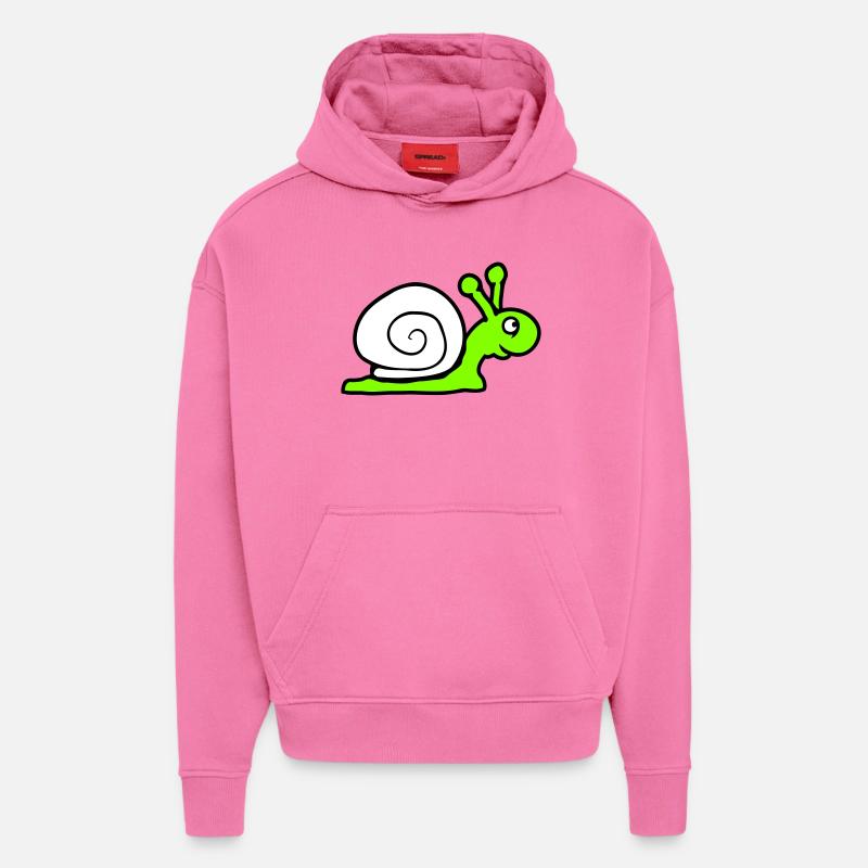 Snail Shell Cute Cute Happy Cool - Hoodie- made by SPREAD  - AURA PINK