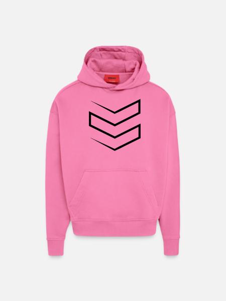 NAVY - Hoodie- made by SPREAD - AURA PINK