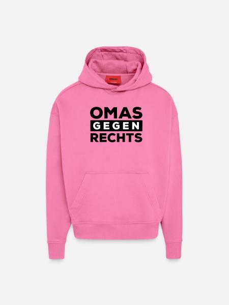 Omas gegen Rechts - Hoodie- made by SPREAD  - AURA PINK
