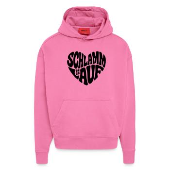 Mud Run 2026 - Mud Run 2026 - Hoodie- made by SPREAD  - AURA PINK - Front - Dylan (187cm)