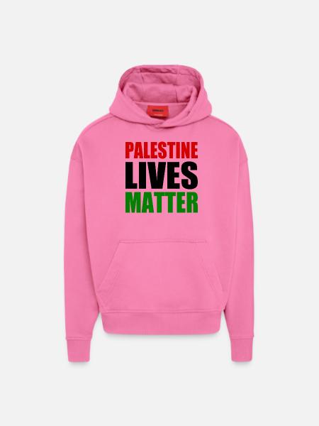 palestine lives matter - Hoodie- made by SPREAD - AURA PINK
