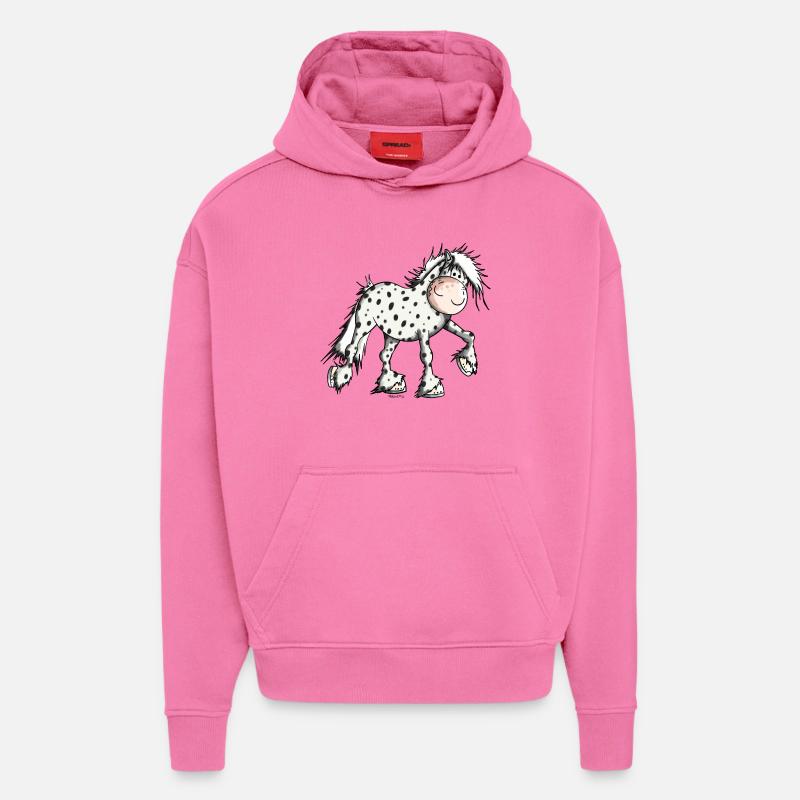 Mignon Knabstrup - Sweat à capuche bio épais oversize fabriqué en UE - AURA PINK