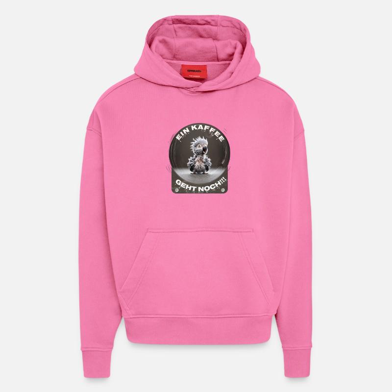A coffee still goes parrot - Hoodie- made by SPREAD  - AURA PINK