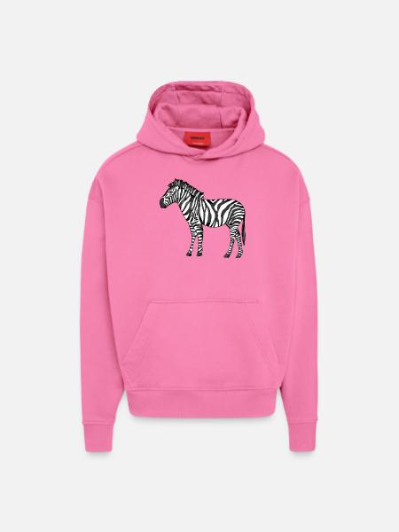 zebra - Hoodie- made by SPREAD - AURA PINK
