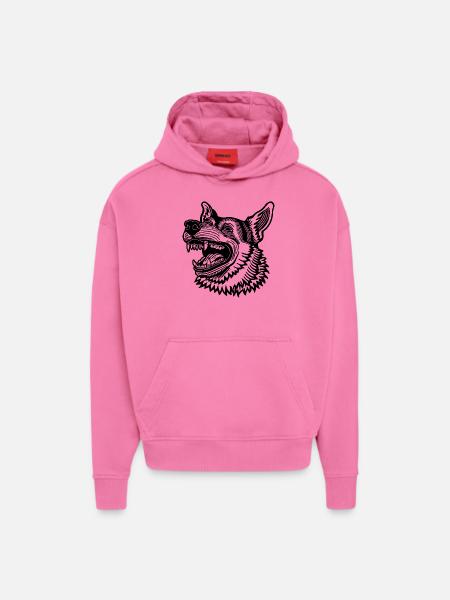 Schäferhund Hund Hundekopf - Hoodie- made by SPREAD  - AURA PINK
