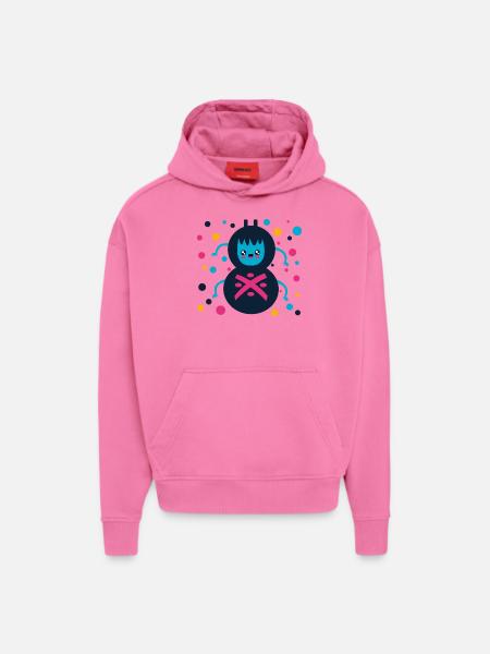 cute spider, gift, spinner - Hoodie- made by SPREAD  - AURA PINK