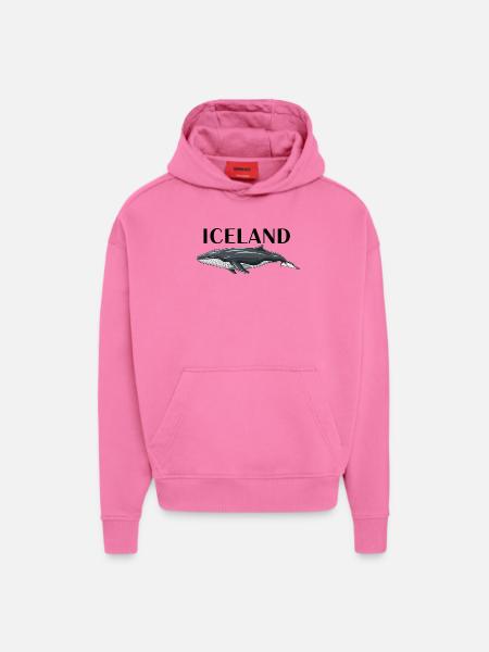 Iceland Wal - Hoodie- made by SPREAD - AURA PINK