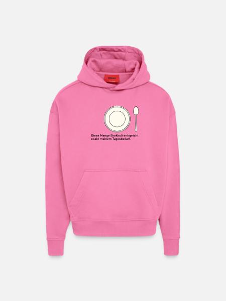 Daily Value of Broccoli - Hoodie- made by SPREAD - AURA PINK
