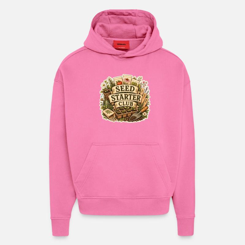 SEED STARTER CLUB Pflanzen - Hoodie- made by SPREAD - AURA PINK